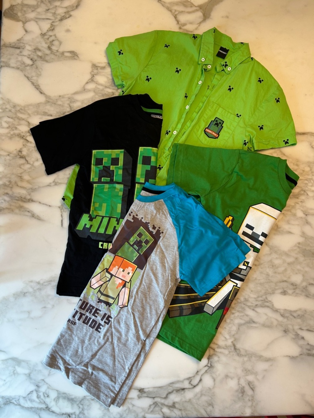Minecraft Kids' bundle - Mixed Short Sleeve Tops x 4